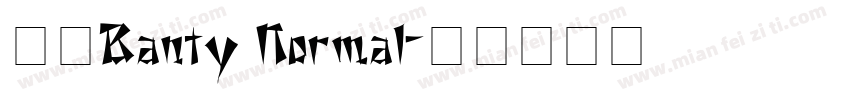 19Banty Normal字体转换